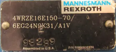 REFURBISHED REXROTH R900925527 VALVE 3DREPE6C-20/25EG24K31A1V