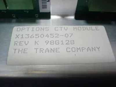 Trane X13650452-07 Options CTV Module Rev. K Used