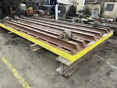 10' X 20' HEAVY DUTY STEEL TRANSFER PULL CART / RAIL CAR:: YOBRO #24622