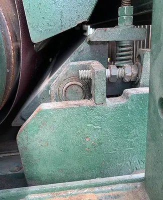 USED TIMESAVERS TB337-2HDA, 37" TOP & BOTTOM ABRASIVE PLANER SYSTEM