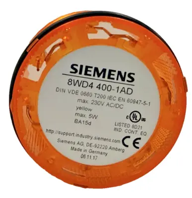 NEW SIEMENS 8WD4 400-1AD CONTINUOUS LIGHT 12-230V AC/DC 8WD4 4001AD