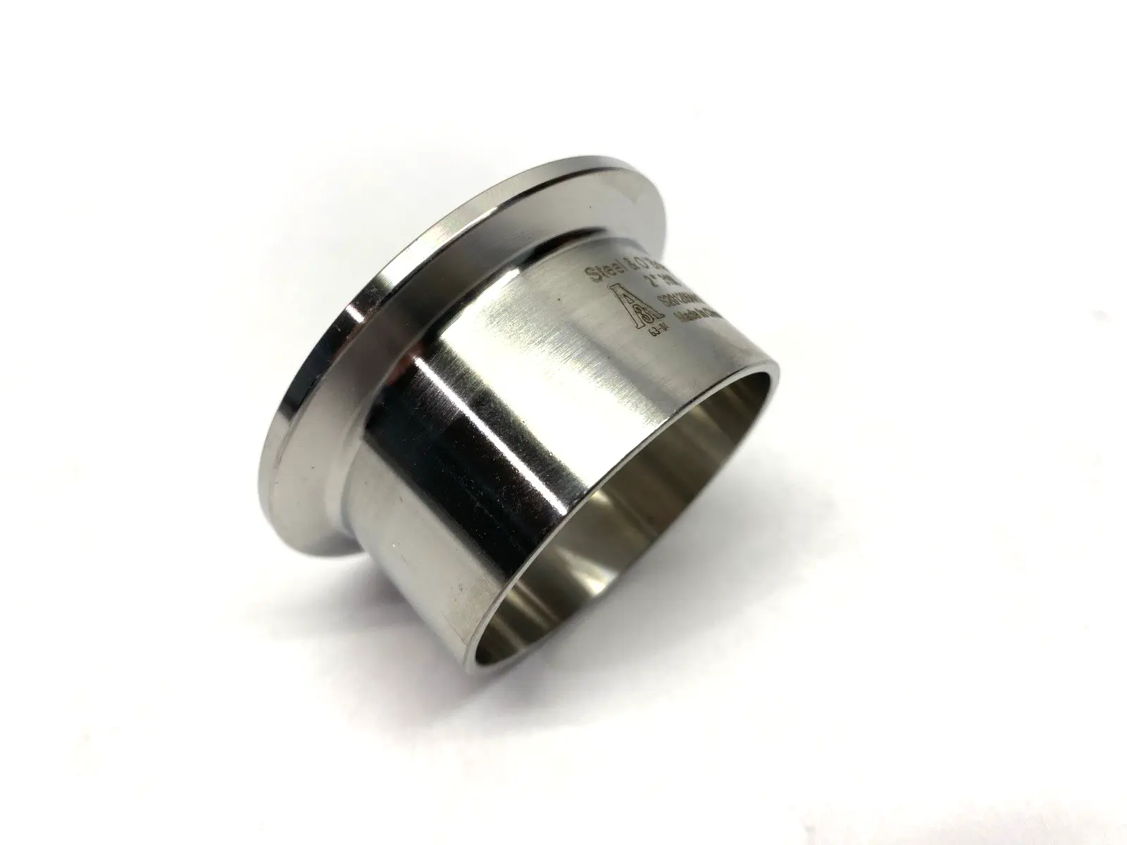 USED STEEL & O'BRIEN PIPE FITTING STAINLESS STEEL 316L 17/20" ID X 2" OD