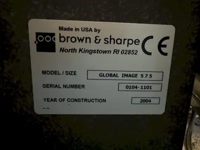 BROWN & SHARP GLOBAL IMAGE 5.7.5 CMM COORDINATE MEASURING MACHINE WITH PC-DMIS: STOCK #22825