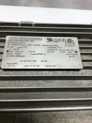 Sew-Eurodrive DRN90L4/FG Inverter Duty Motor 2.0HP 3PH