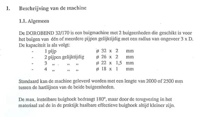 USED VEENSTRA DOB 32/170
