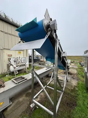 Conveyor, Belt, Incline, 24” W x 13’ L, Stainless Steel, Cleated, 2 HP, #5991605