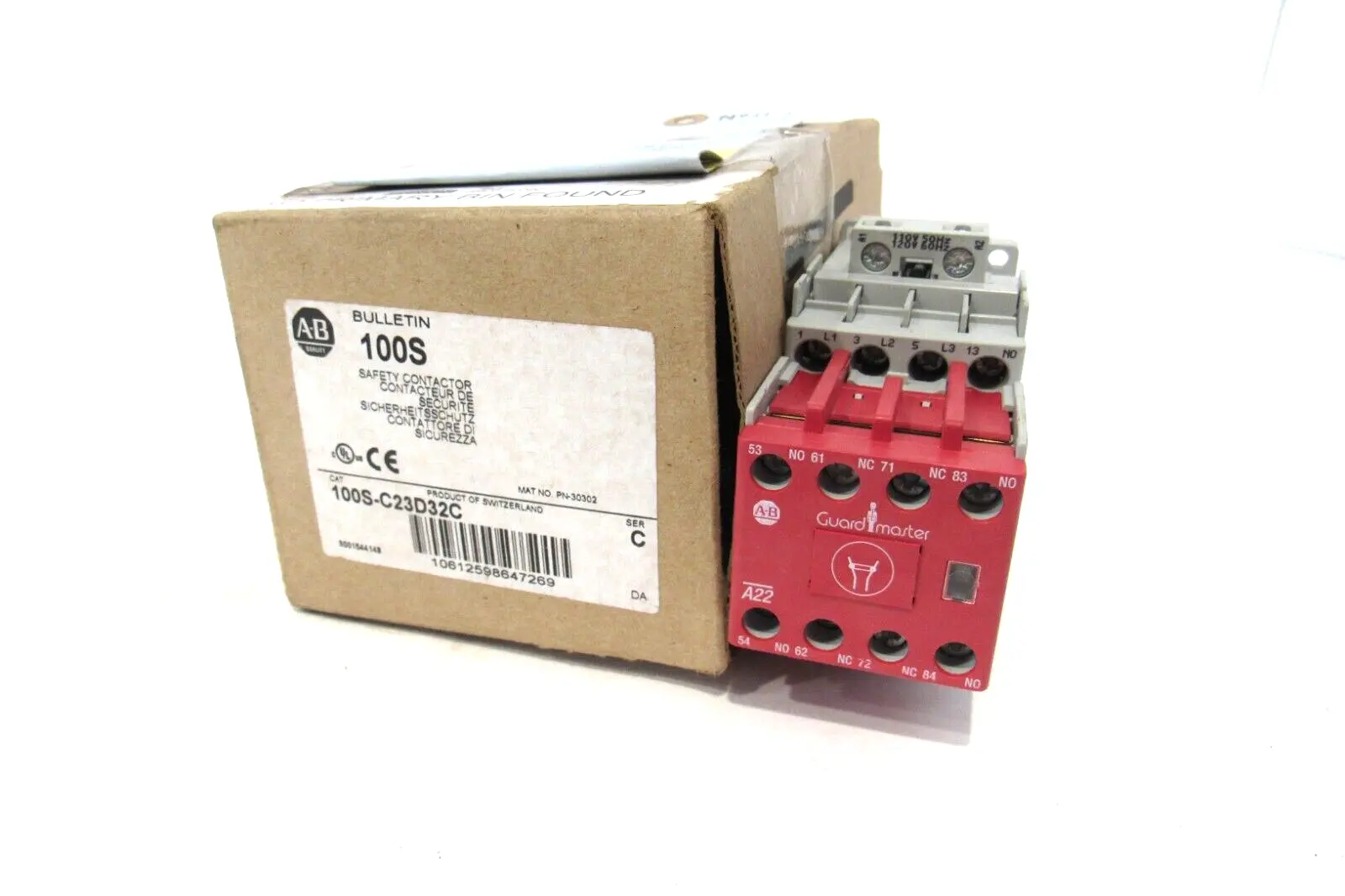 ALLEN BRADLEY 100S-C23D32C CONTACTOR SER.C 100SC23D32C NEW SURPLUS