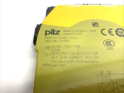 New | in-Stock Pilz PNOZsigma Standalone Safety Relay 1-Channel Relays & Switches Michigan US | Maverick Industrial Sales #1401885