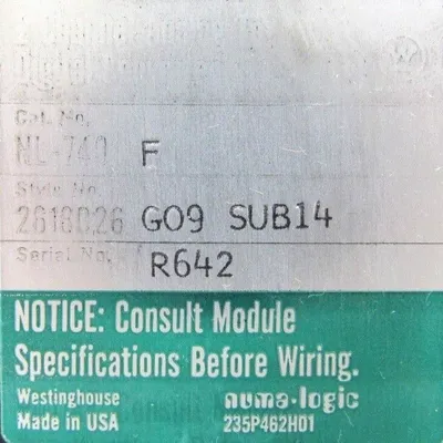 USED WESTINGHOUSE NL-740F CONVERTER NL740F