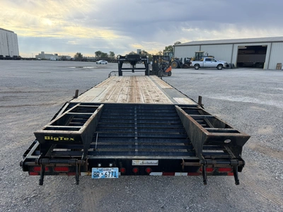 Used 2019 BIG TEX 14GN-25BK + 5 Flatbed Trailers Oklahoma US | Miedema Asset Management Group #1709315