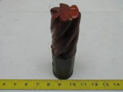 2" Right Hand 6 Flute HSS 3" Cut End Mill w/A 2" Combination Shank Sharpened