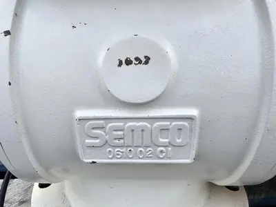🔴 Heading to Auction May 27 - Used 2250 Gallon (300 Cu.Ft.) Tank (Hopper) with Blender & Rotary Valve, Carbon Steel
