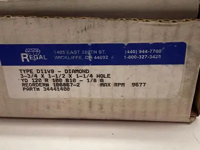 New | in-Stock REGAL D11V9 Grinding Wheels Ohio US | Surplus Asset Holdings #1365754