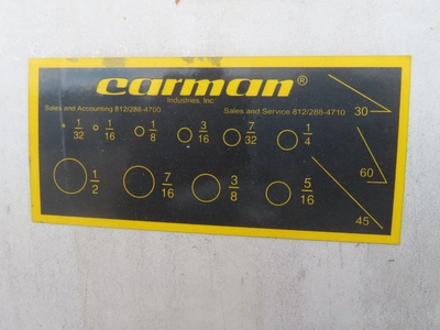 Carman Industries Tumble Tube Processor, stainless steel.