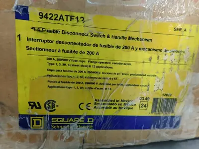 New | in-Stock SQUARE D 9422ATF13 Disconnects Ohio US | HGR 24 #901186