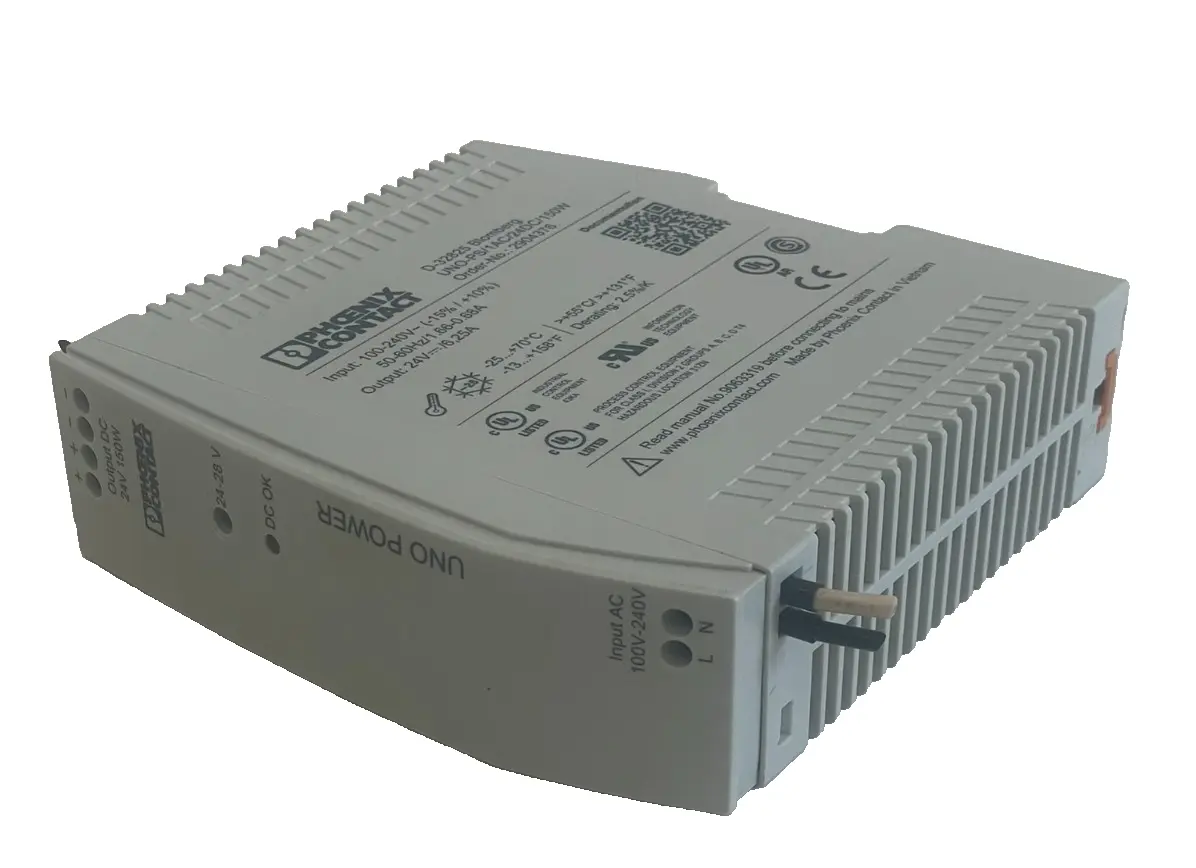 USED PHOENIX CONTACT UNO-PS/1AC/24DC/150W POWER SUPPLY UNOPS1AC24DC150W