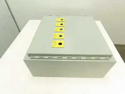 Siemens Crane Control Panel Hoffman Enclosure 24V Power Supply Input Output PLC