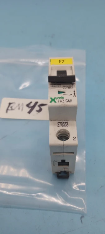Used Moeller Moeller FAZ-C4/1 XPole Miniature Circuit Breaker, 1-Pole, 240/415 Circuit Breakers Arizona US | ASSET CONVERSION SPECIALISTS, INC. #1181221