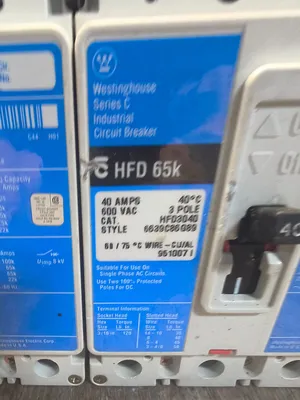 WESTINGHOUSE HFD3040 Circuit Breakers | ESS Industrial Equipment Sales (5)