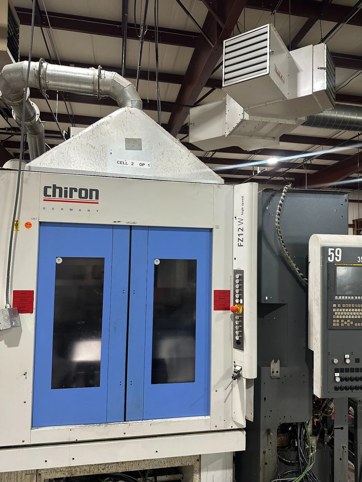 2015 Chiron FZ-12W HS High Speed CNC Vertical Machining Center with Pallet Changer