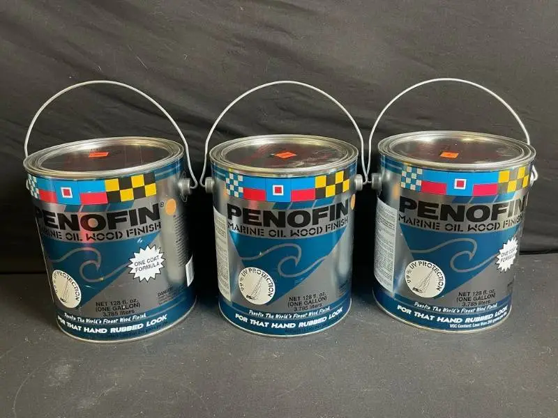Penofin Marine Oil Wood Finish Exterior One Coat Formula - 128 Oz (1 Gal) - Lot of 3