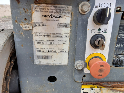 USED 2016 Skyjack SJ3219