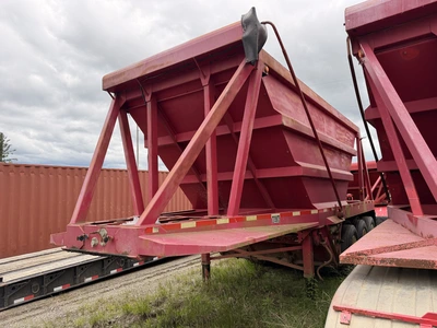 Used 2000 YALE 24 YARD V BOTTOM PULL TYPE TRI-AXLE GRAVEL TRAILER PUP Dump Trailers Michigan US | Miedema Asset Management Group #1424709