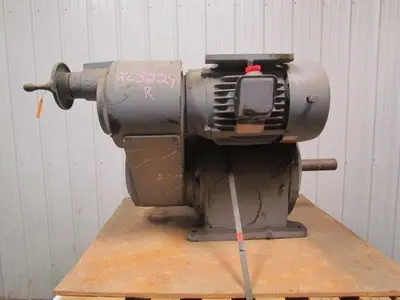 Reeves Variable Speed Drive 72:1 Ratio 7-1/2 HP Speed Reducer
