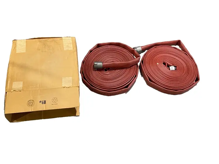 New | in-Stock Angus Red Chief Red Nitrile Rubber Fire Hose 75' LOT OF 2 Commercial Materials & Supplies Michigan US | Maverick Industrial Sales #1391897