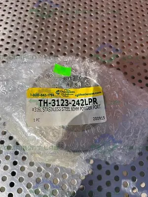 NEW CHEMGLASS TH-3123-242LPR STAINLESS STEEL 60MM POWDER PORT TO 4" SANITARY FITTING