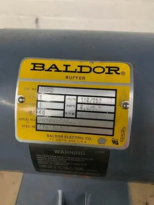 3600-550 Baldor 1 HP, Double End Buffing Unit with Handler Dust Collector Base