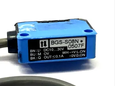 BGS-S08N | Sick Optex  Photoelectric Sensor, CUT CABLE - Used