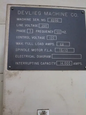 Used DEVLIEG 43K72 Jig Mills Pennsylvania US | Hadanich Machine #1439217