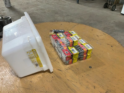 Used LELAND CO2 BEVERAGE CARTRIDGES W/ (2) KEG CHARGERS Beverage Carbonation Equipment Michigan US | Miedema Asset Management Group #1761526
