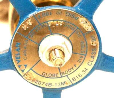 NEW VELAN S04-2074B-13MS GLOBE VALVE 1440PSI @ 100 DEG. F, S042074B13MS