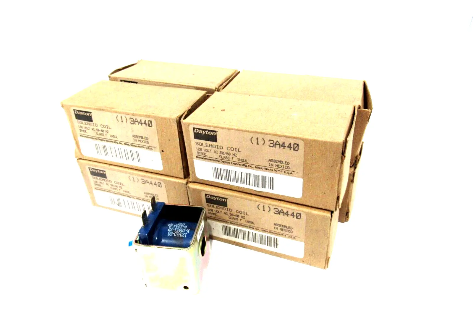LOT OF 8 NEW DAYTON 3A440 SOLENOID COILS