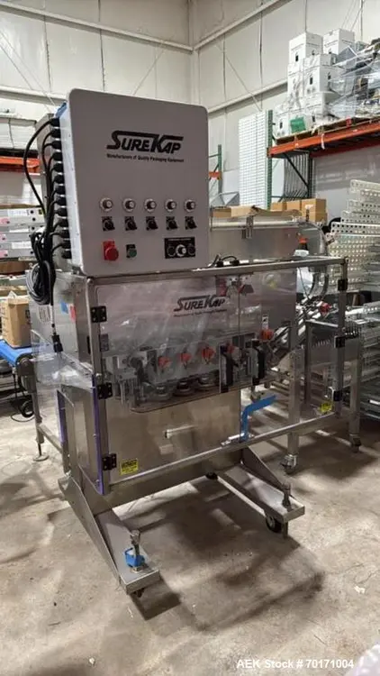 Used SUREKAP SK8000-BF6-70 Cappers Quill - Automatic Inline Illinois US | Aaron Equipment #1295541