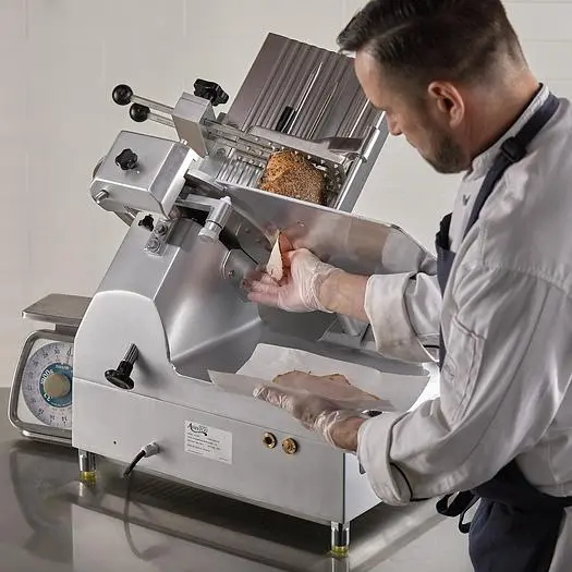 13"  Automatic Meat Slicer with Manual Use Option - 3/4 hp