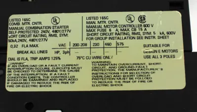 USED SIEMENS 3RV1021-0DA10