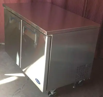 NEW 60" 2 Door Under Counter Refrigerator