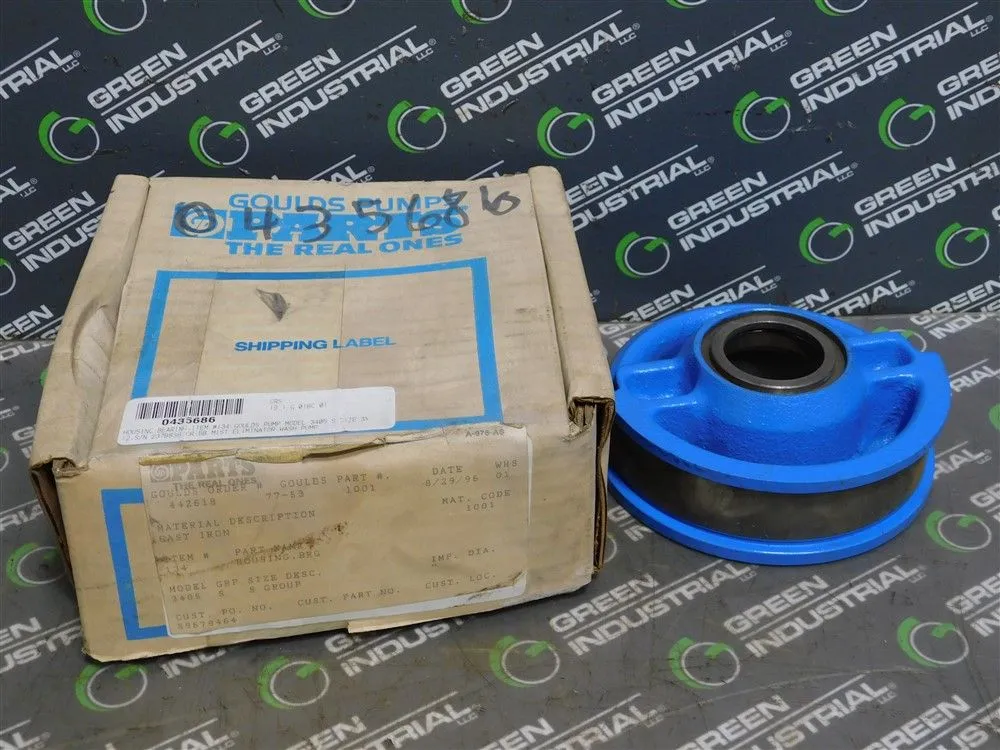 Gould 77-53 1001 Cast Iron Bearing Housing 52032 1.495 in Bore New