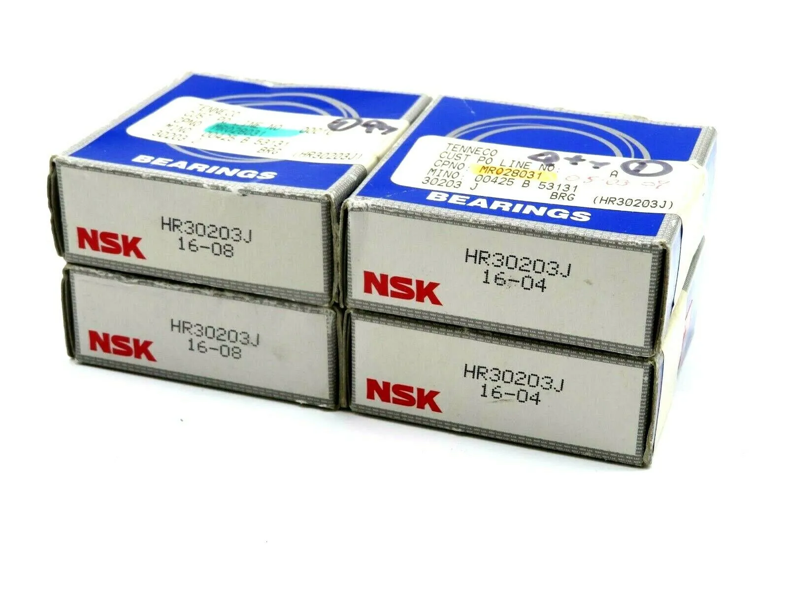 NEW LOT OF 4 NSK HR30203J TAPER ROLLING BEARING