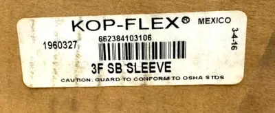 NEW KOP-FLEX 3F-SB-SLEEVE FLANGED COUPLING SLEEVE 1960327