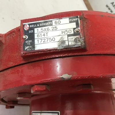 Bell & Gossett CVE 48T17D177B P Centrifugal Pump 60Hz 1HP 1725RPM 208-230/460V