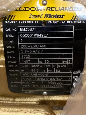 USED BALDOR EM3587T