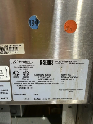 42-0191 Structural Concepts Self Contained 45” Deli Case Cooler