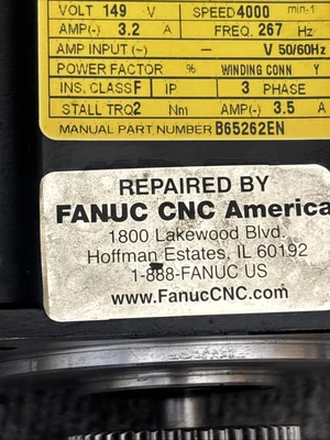 Used FANUC A06B-0205-B000-R Servo Motors California US | Davliegogo LLC #1708257