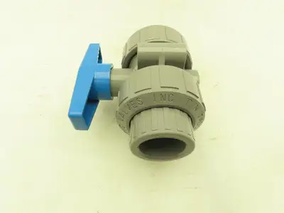 Plast-o-matic MBV100EPS-CP True Blue 1" NPT Socket True Union Ball Valve EPDM
