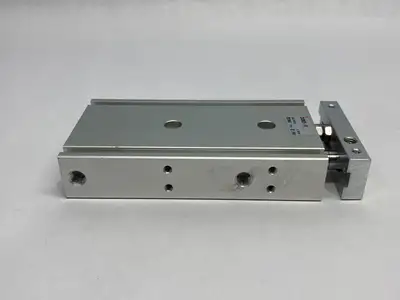 USED SMC DUAL-ROD GUIDED SLIDE CYLINDER 25MM BORE, 80MM STROKE