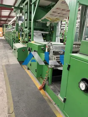 Used RDP RDP 260 10 Color Scratch Off Press 22” x 26 ½” web width Web-fed press California US | Asset Liquidity International #1251345